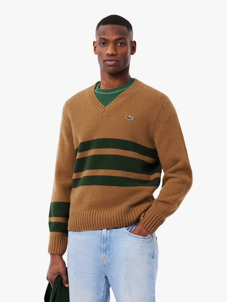 Свитер мужской с полосками LACOSTE AH5180, 9IQ