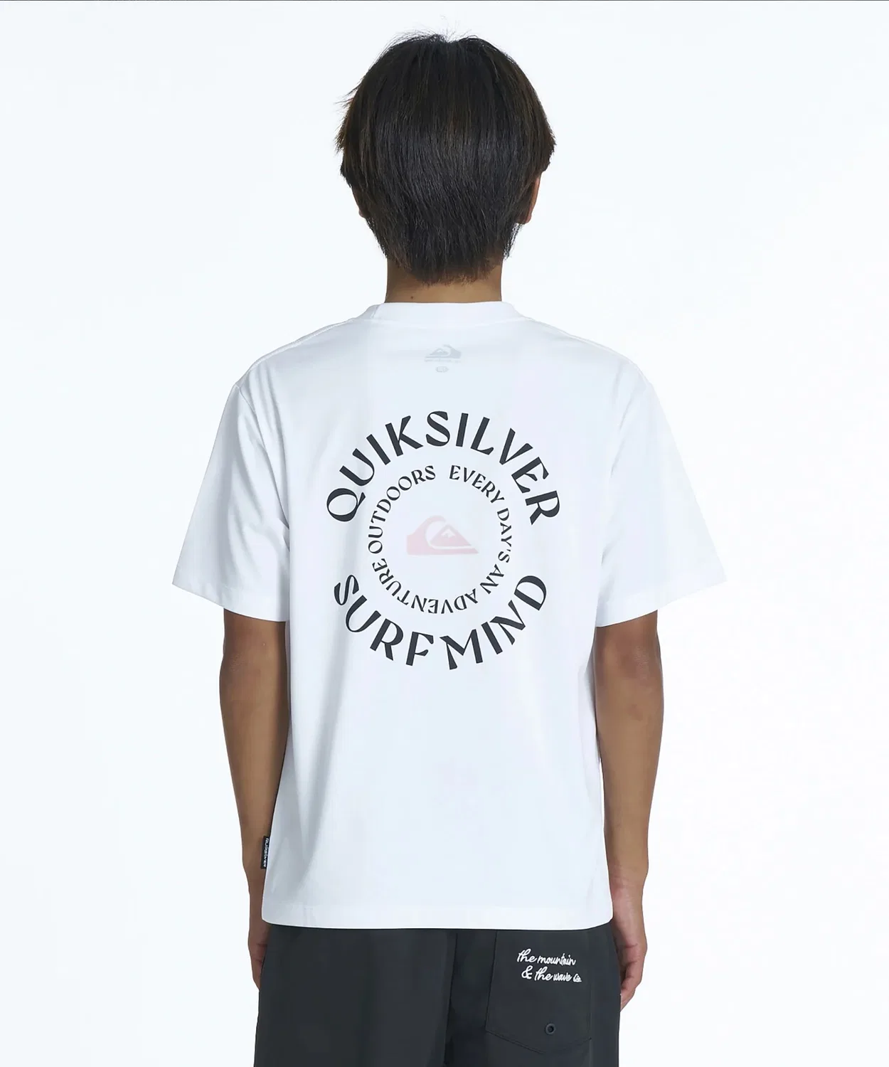 Детская футболка с принтом QS Circle SS Youth Quiksilver, Черный — фото 2