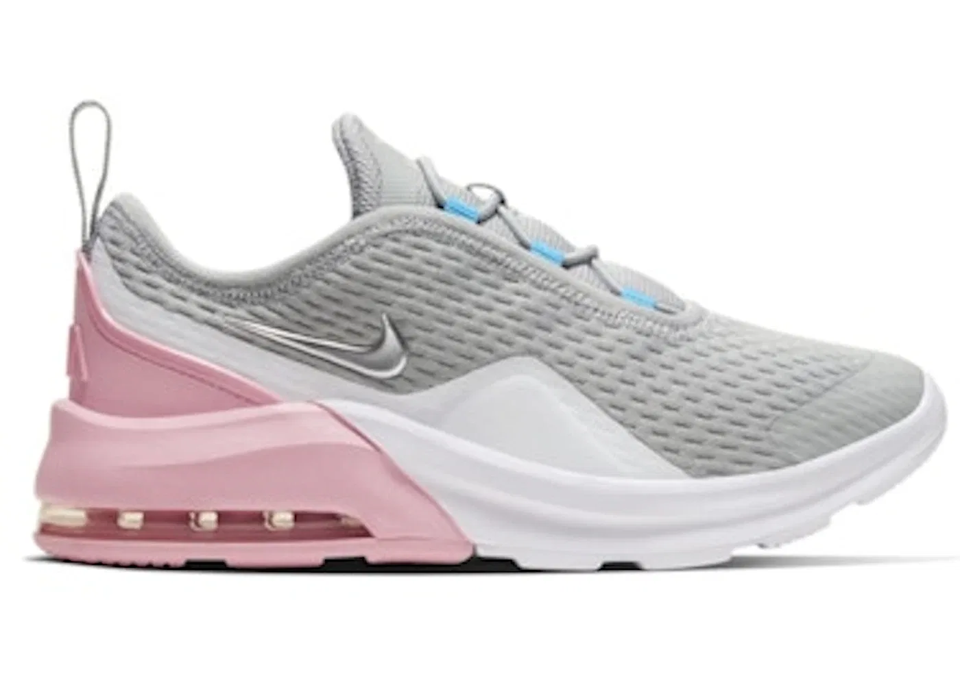 Детские кроссовки Lifestyle с амортизацией Nike Air Max Motion 2, Light Smoke Grey/Pink/Laser Blue/Metallic Silver