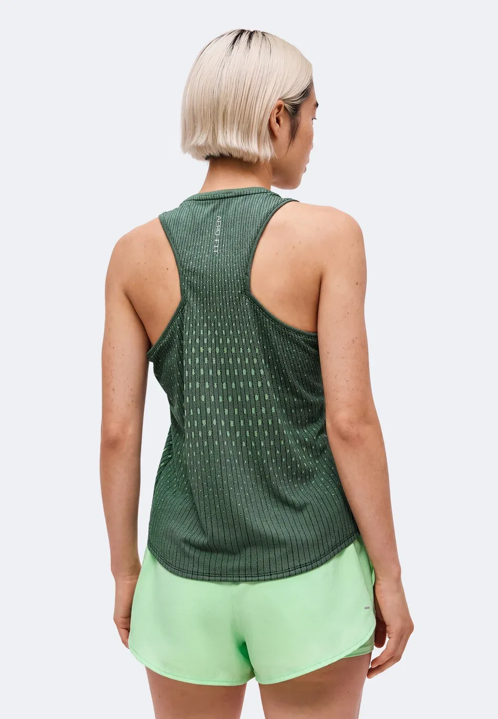 Топ Swift Tank Nike Performance, Black/Light Green Spark — фото 3
