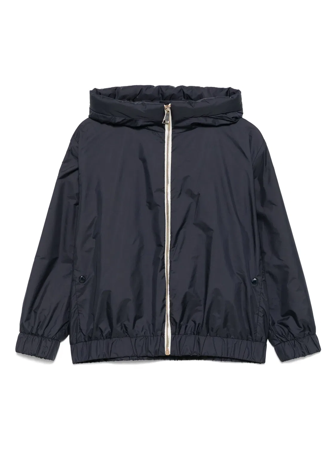 Детская бомбер-куртка из переработанного полиамида Moncler, синий