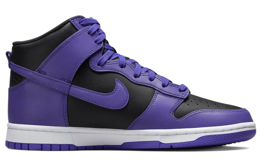 Кроссовки Nike Dunk High, черный/фиолетовый — фото 2