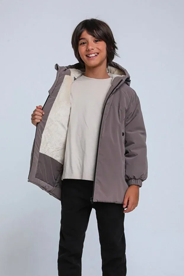 Детское пальто для девочек с принтом Jack Luxery Hausekids, Mocha