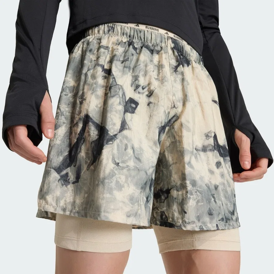Шорты спортивные с внутренними шортами Formotion ADI365 Spray Dye 2in1 adidas, Черный — фото 4