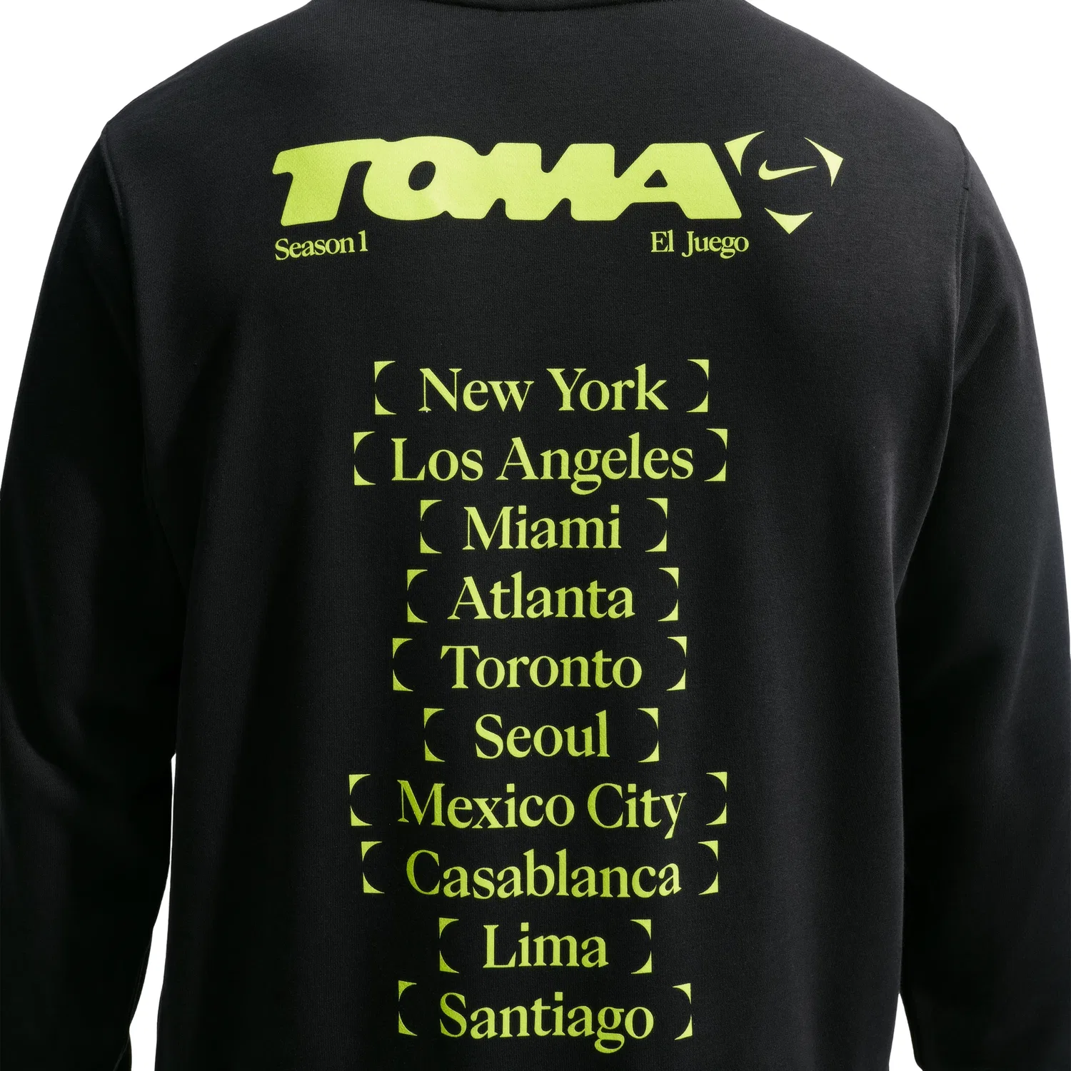 Мужской пуловер-худи с капюшоном Nike x TOMA Soccer Pullover Hoodie, черный — фото 4