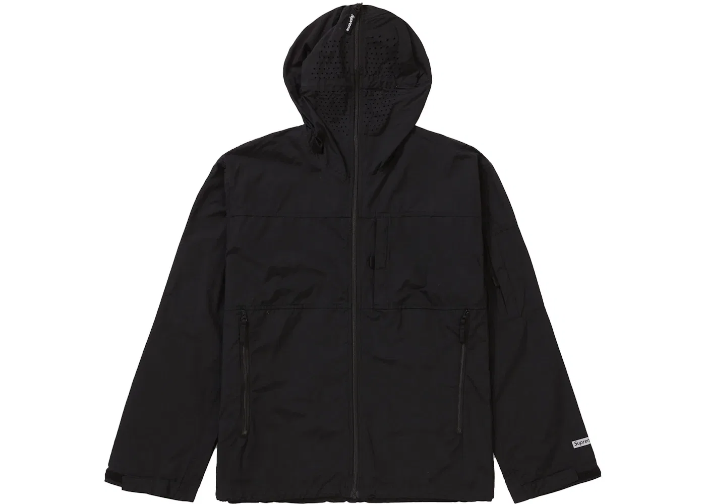 Мужская куртка с принтом Supreme Full Zip Facemask Jacket, Black — фото 2