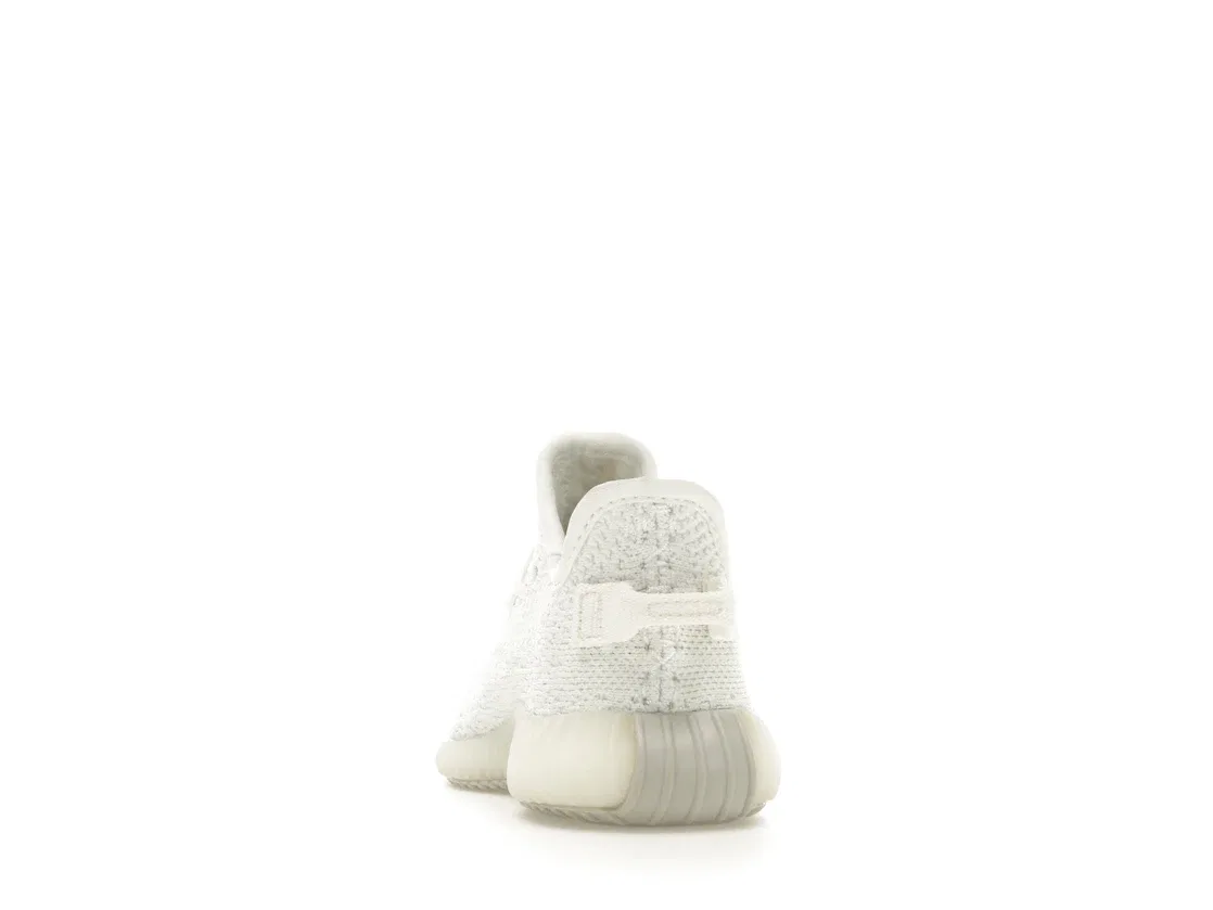 Детские кроссовки для мальчиков и девочек с принтом Adidas Yeezy Boost 350 V2, Cream White/Cream White — фото 4