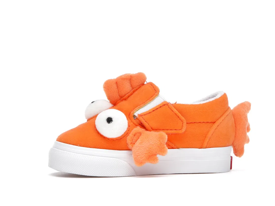 Детские кеды Slip-On V The Simpsons Fish Blinky Vans, Orange White — фото 3