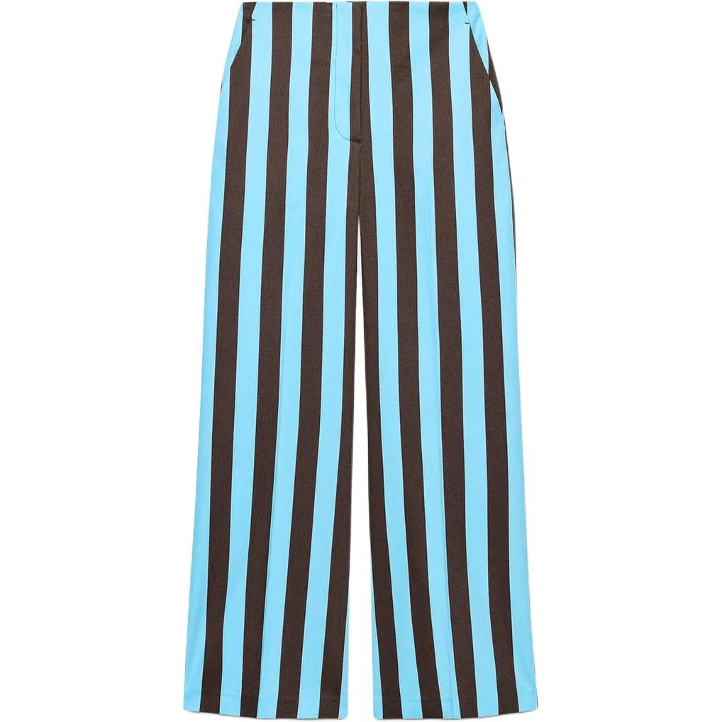 Женские брюки Casual с принтом Brown Stripes ZARA, Brown Stripes