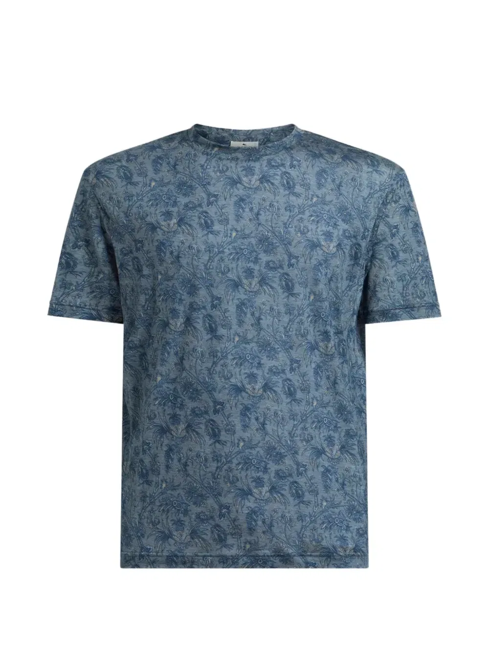 Футболка с цветочным мивом Etro, синий
