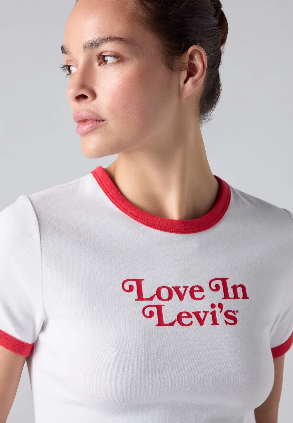 Хейз - футболка с принтом Levi'S, Love In Levi'S Bright White / True Red — фото 4
