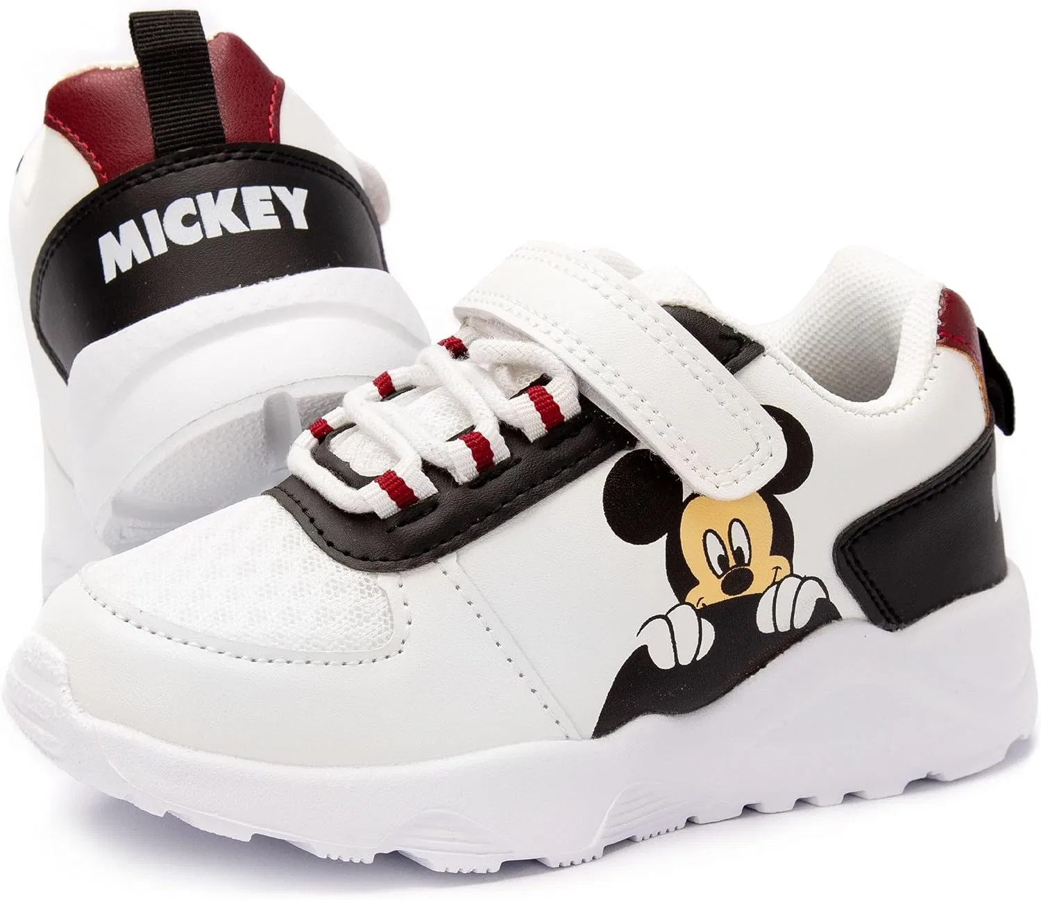 Детские кроссовки для мальчиков с принтом Mickey Mouse Disney, White