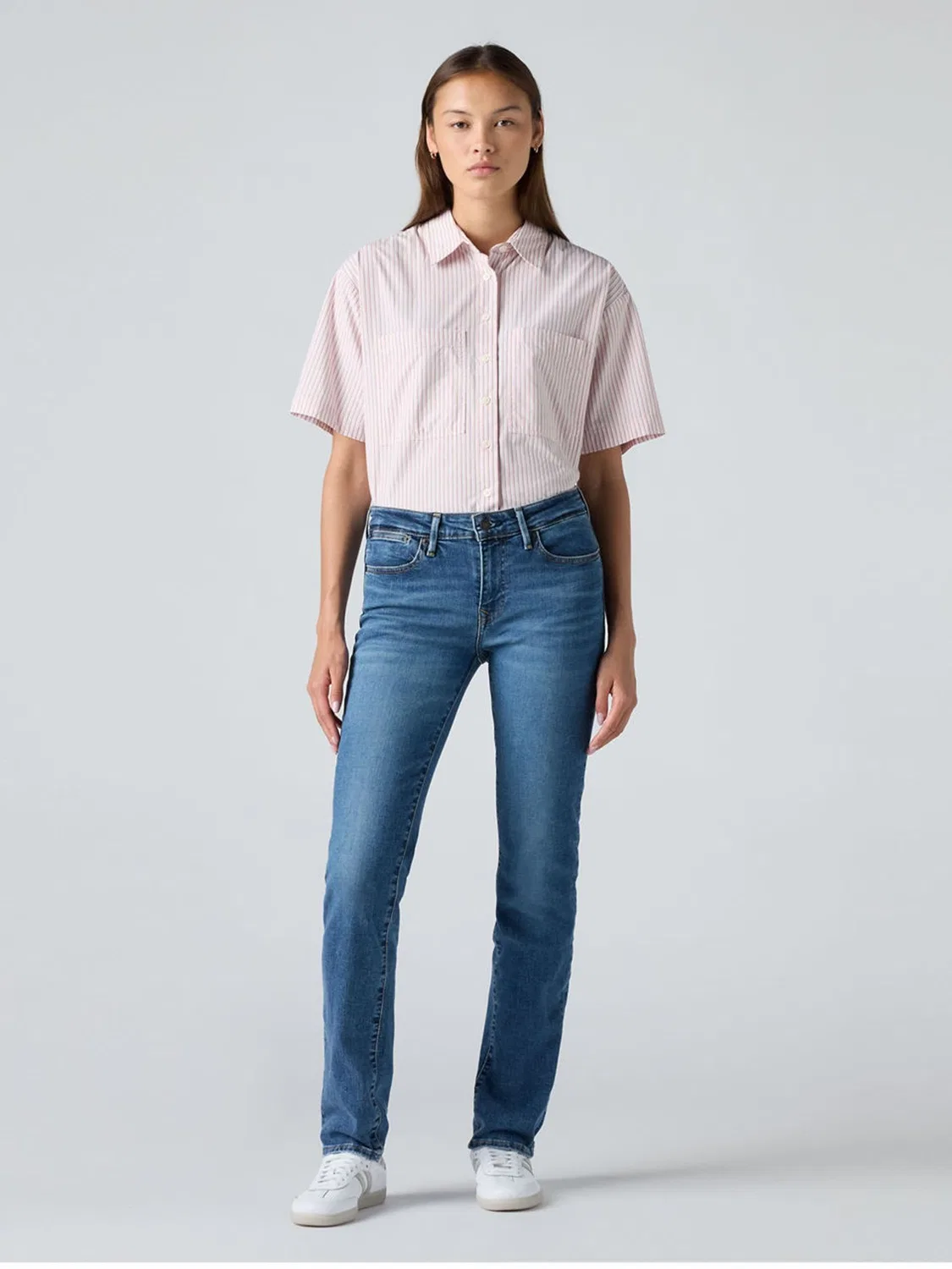 Джинсы slim fit с прорезными карманами Levi's, синие — фото 2