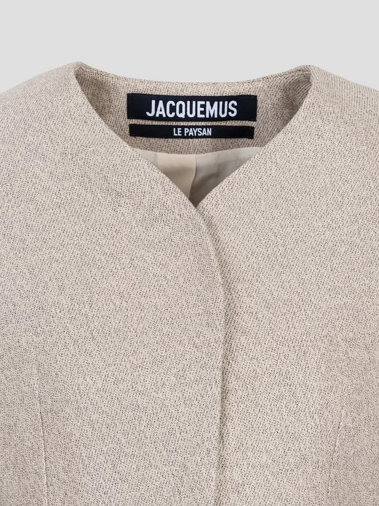 Жакет La Petite Vest Ovalo JACQUEMUS, Beige — фото 3