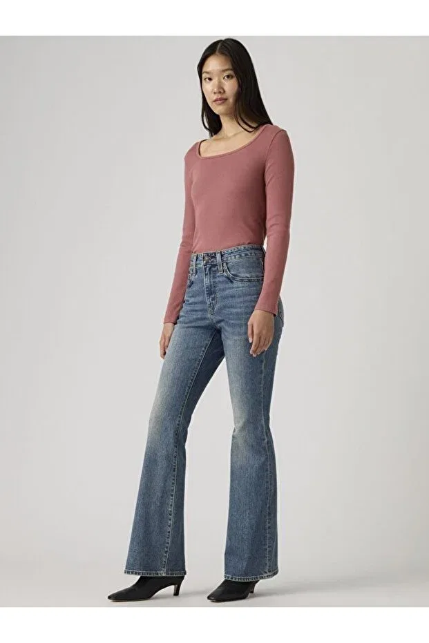 Женские джинсы с завышенной талией Levi'S, Med Indigo - Worn In — фото 2