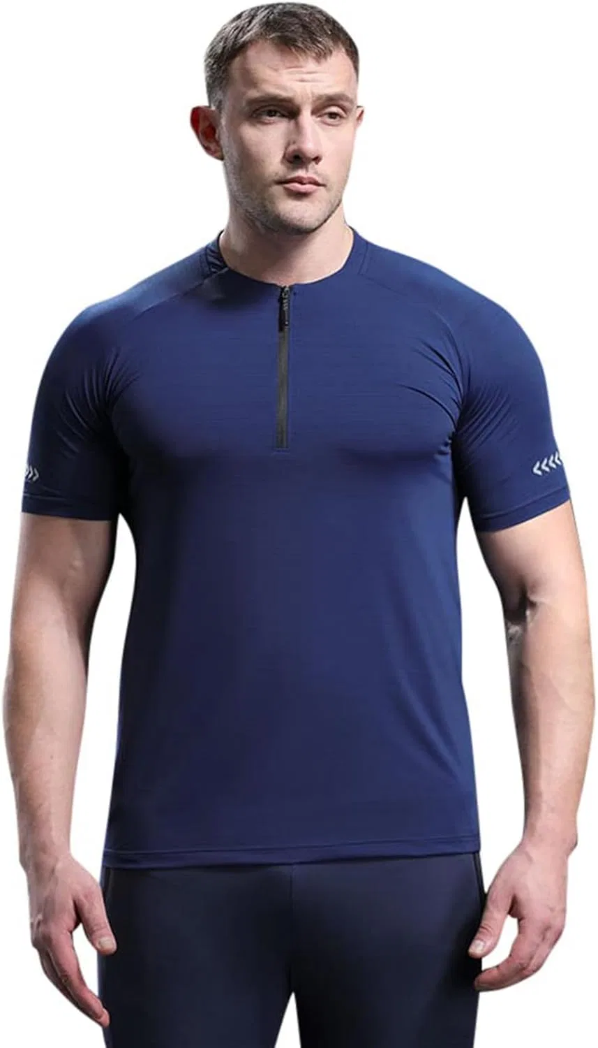 Мужская компрессионная футболка быстросохнущая Generic, Navy