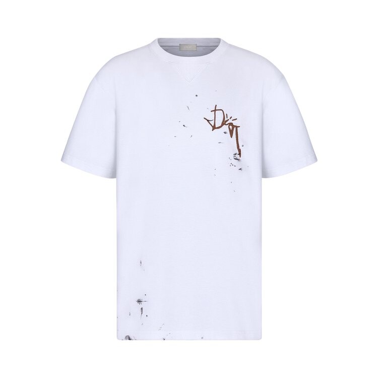 

Футболка Dior x Cactus Jack Oversized T-Shirt 'White', белый