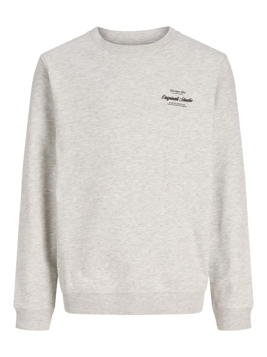 Детская толстовка серого цвета с пятнистым рисунком Jack & Jones Junior