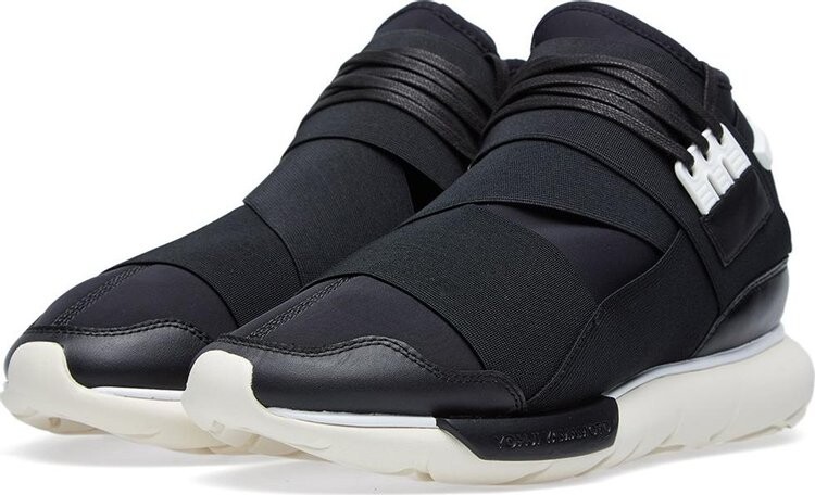 Кроссовки Adidas Y-3 Qasa High 'Black White', черный — фото 3