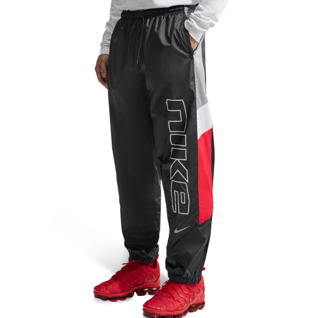 Мужские брюки с принтом Windrunner Land 26 RMX Nike, Cement Grey Black University Red