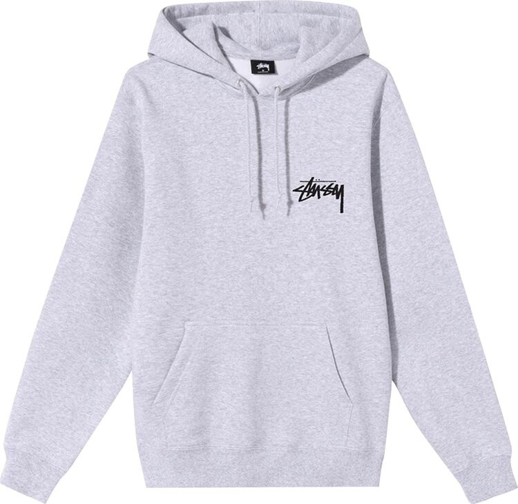 

Толстовка Stussy Peace & Love Hood 'Ash Heather', серый