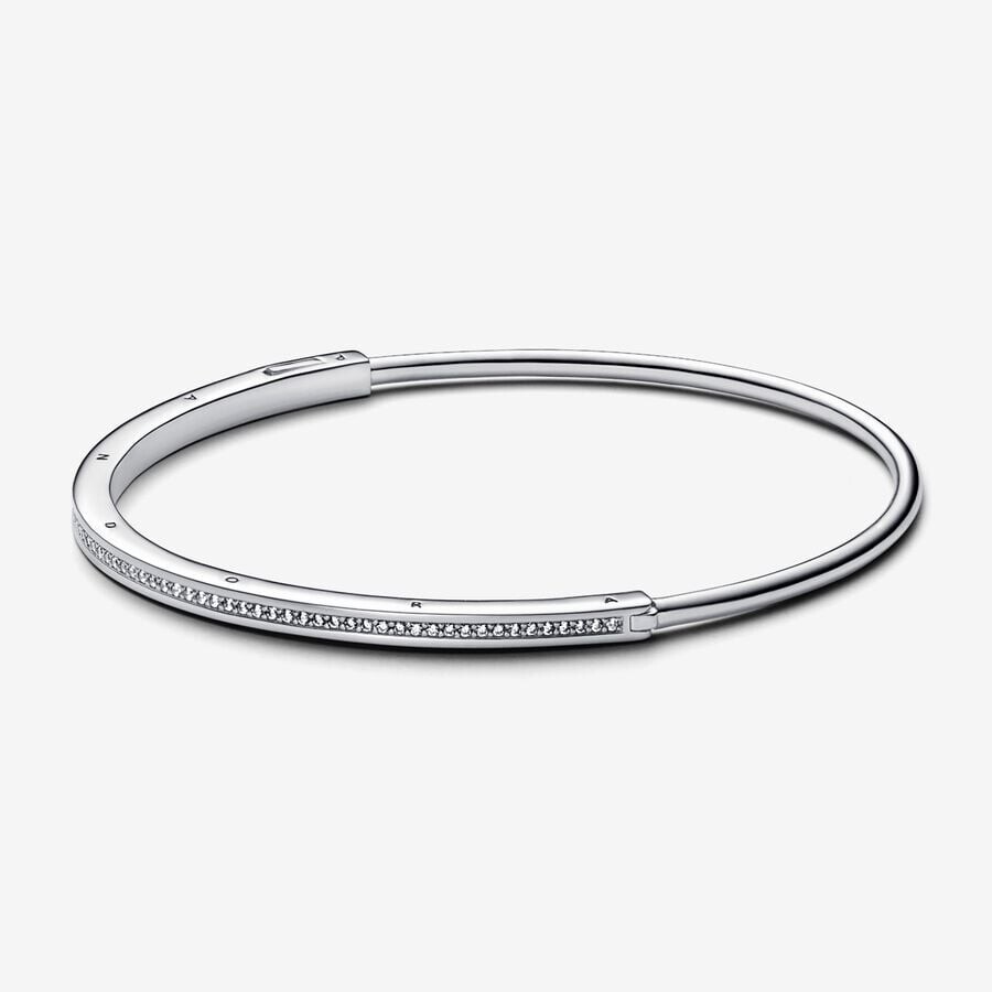 

Браслет Pandora Signature I-D Pavé, серебро