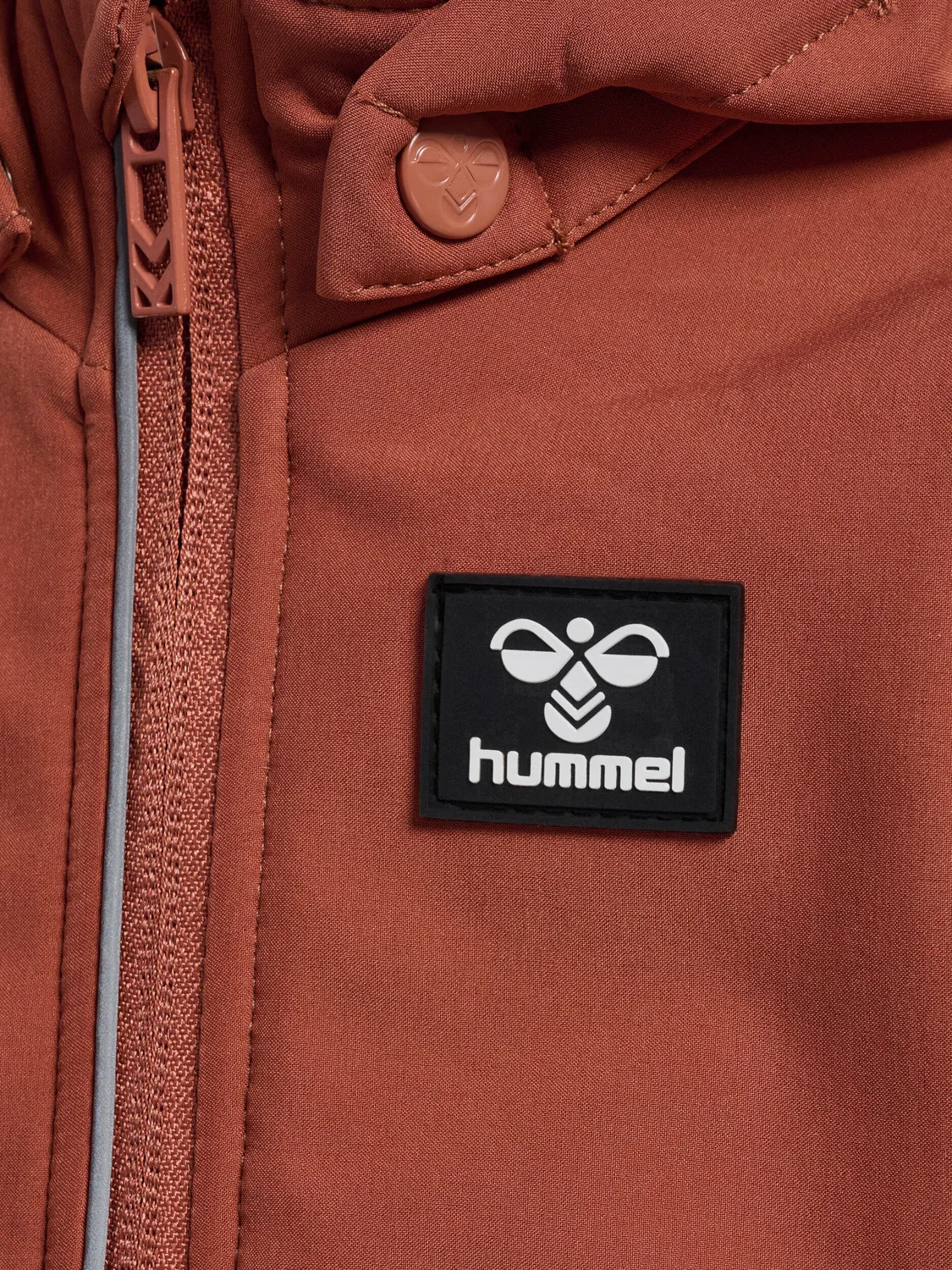 Детская куртка на молнии с капюшоном Hmlmars Hummel, Kupferbraun Schieferbraun Braun — фото 4