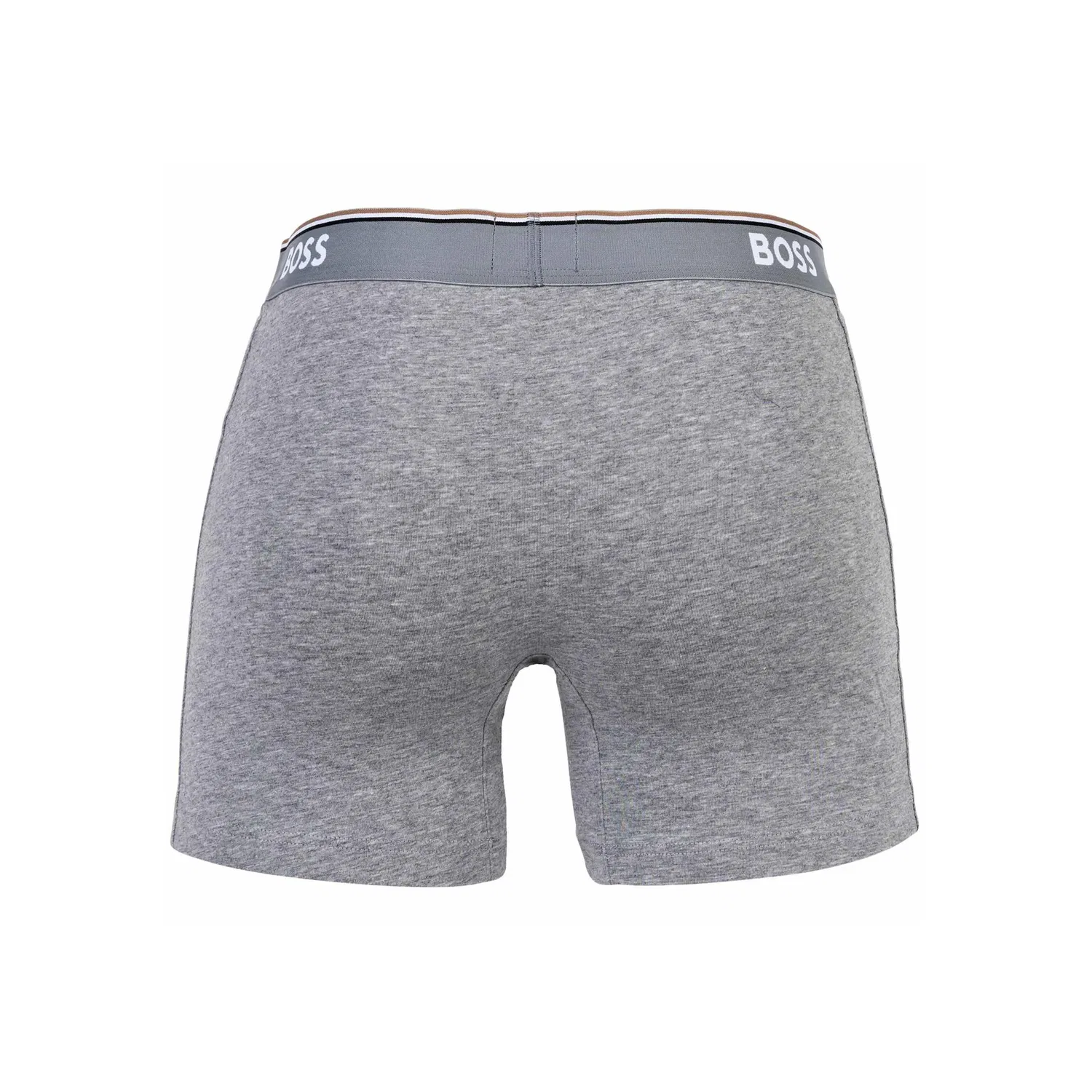 Мужские боксеры из хлопка с эластаном BOSS, Gray — фото 3