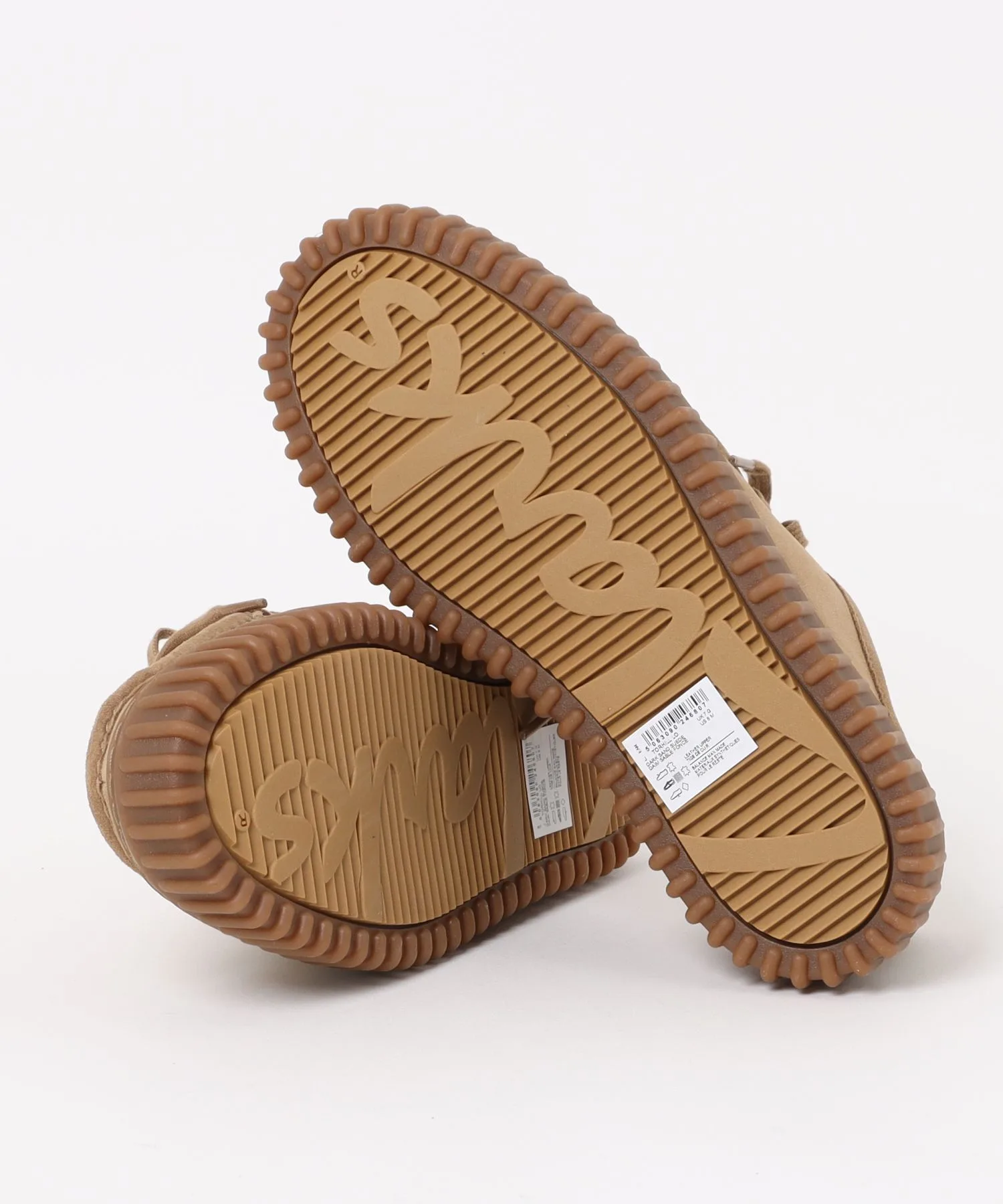 Мужские мокасины из натуральной кожи Torhill Lo Clarks тёмно-бежевые — фото 3