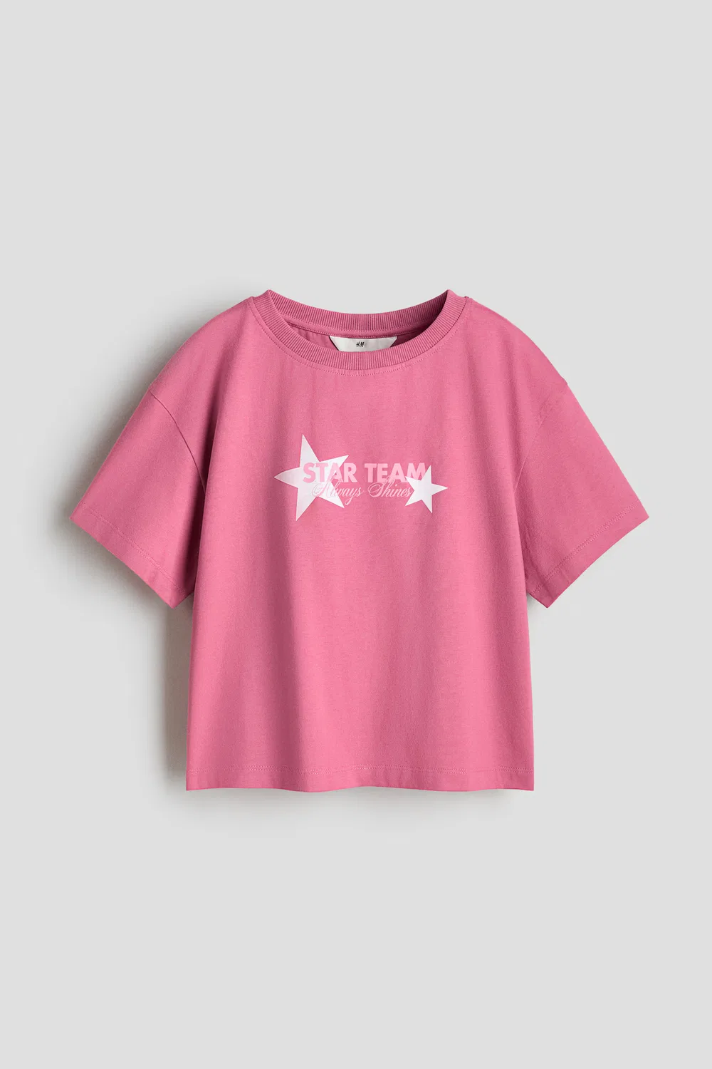 Хлопковая футболка с принтом H&M, Rosa/Star Team