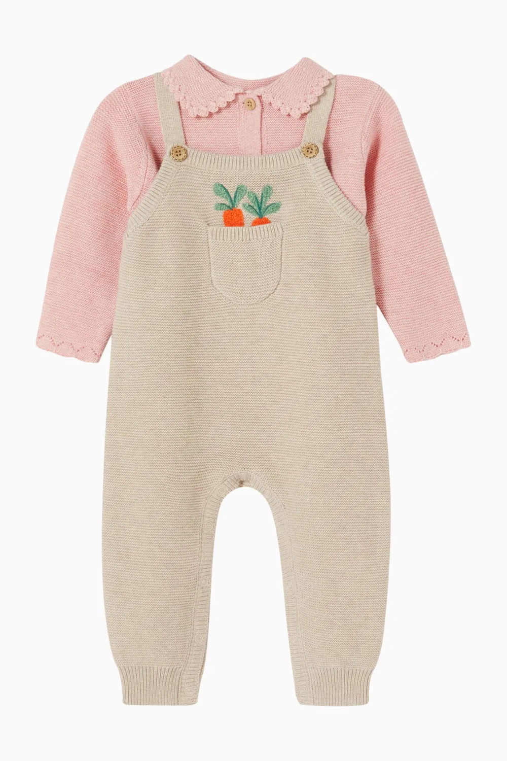Комбинезон вязаный хлопок и шерсть Easter Knitted Purebaby — фото 2
