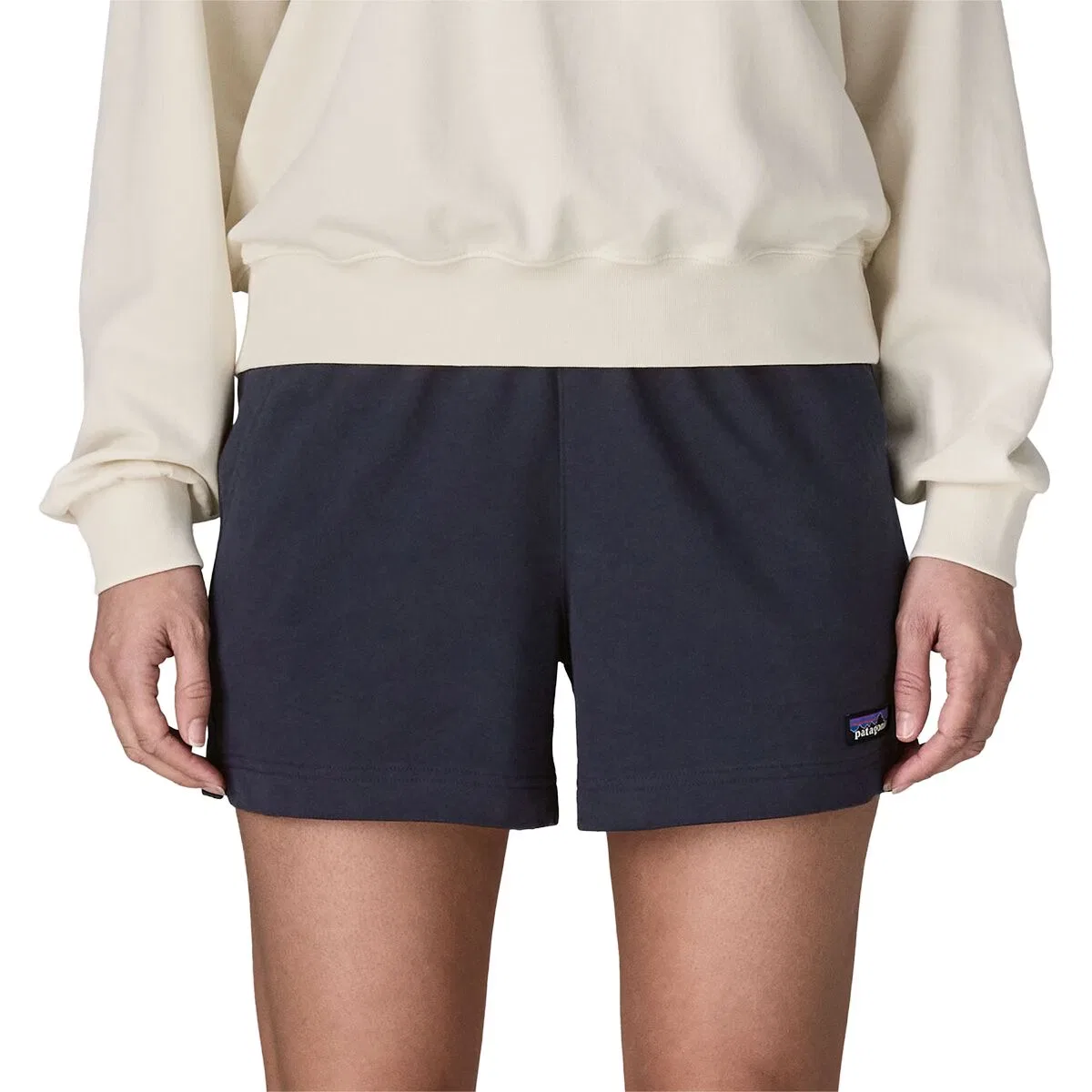 Женские шорты из французского футера Daily Short Patagonia, Sunken Blue