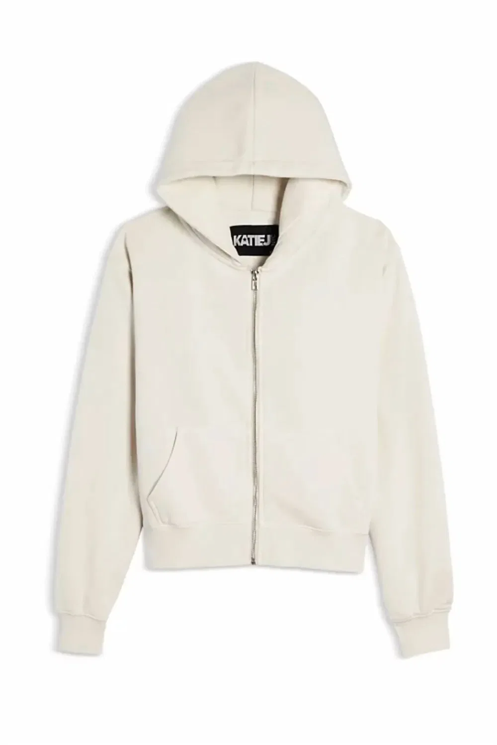 Детское худи на молнии для девочек с карманами Cody Zip Hoodie KatieJnyc, Ecru