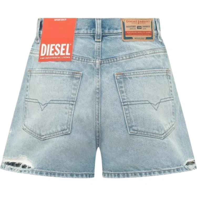 Женские джинсовые шорты с потертостями De Helios DIESEL, Blue — фото 3