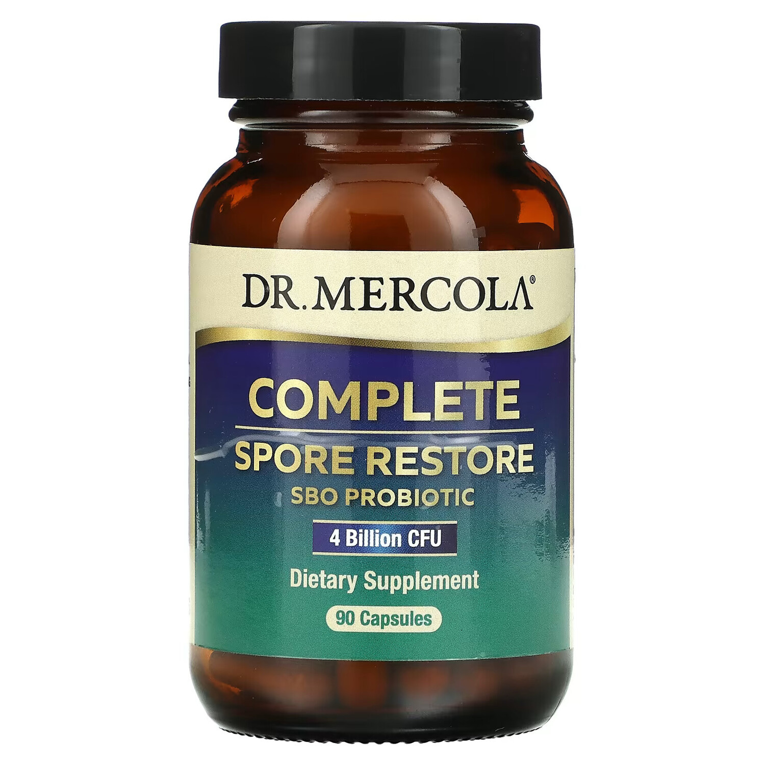 

Dr. Mercola, Complete Spore Restore, 4 млрд КОЕ, 90 капсул