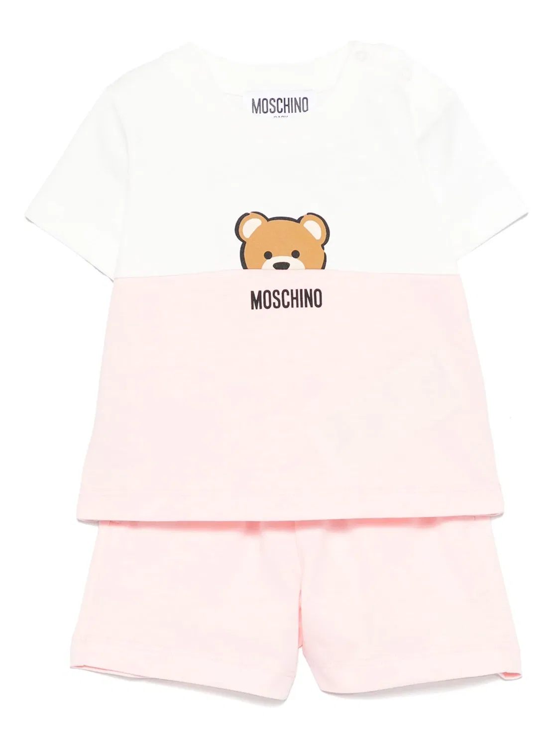 Moschino Комплект с шортами Teddy Bear розовый