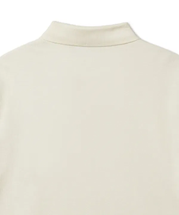 Поло с воротником кастомное slim fit из сетки, Polo Ralph Lauren, натуральный — фото 4