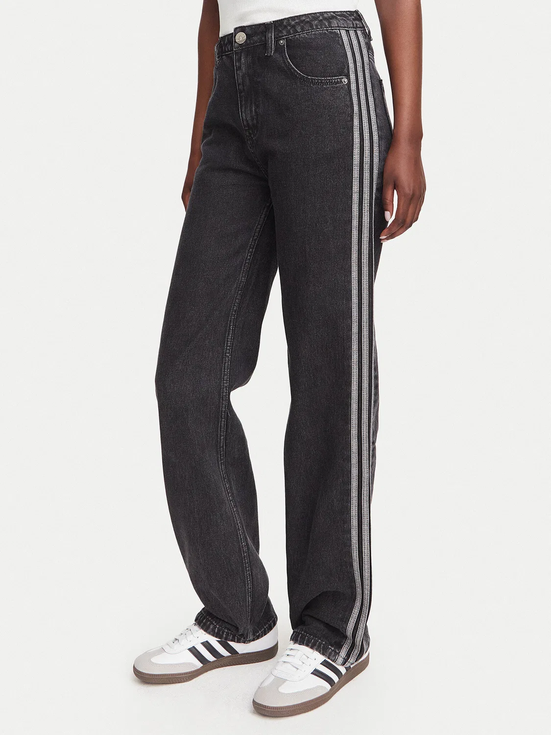 Женские джинсы стандартного кроя Firebird Adidas, черный