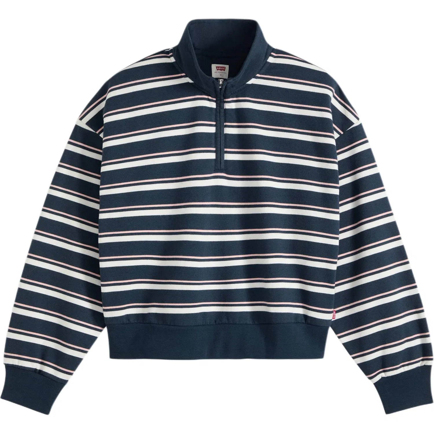 Женская толстовка с воротником-стойкой Marine Blue Levis, Marine Blue