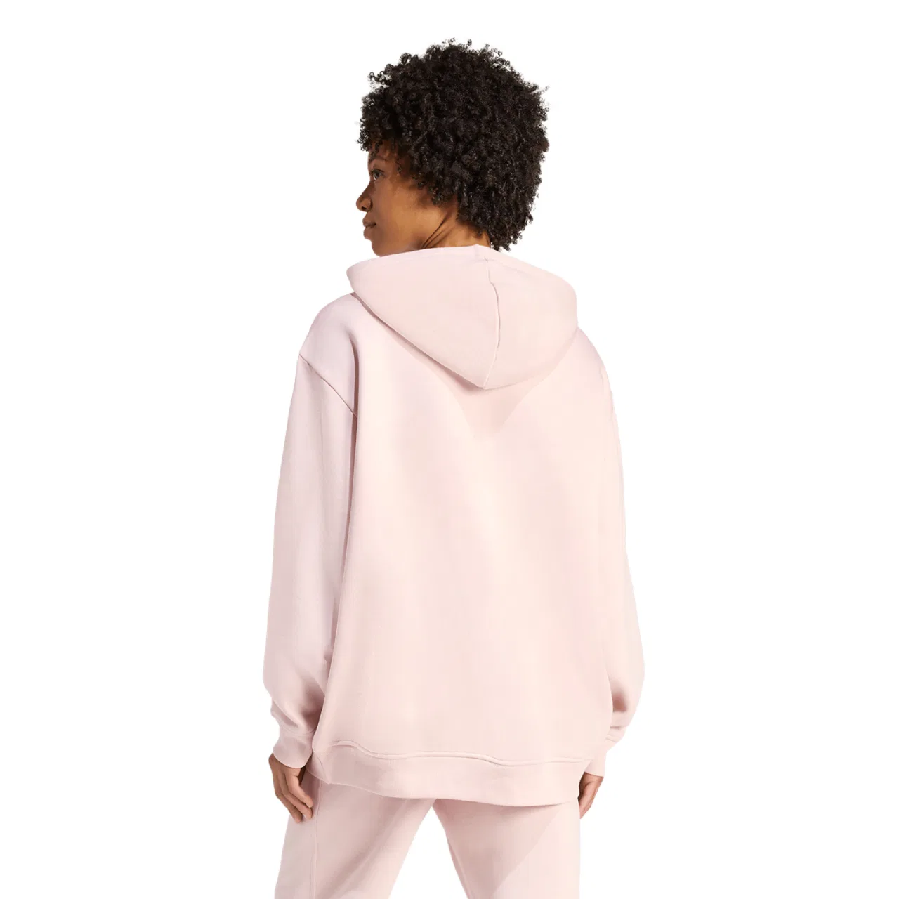Женское худи оверсайз Essentials Oversized Hoodie Adidas, цвет Sandy Pink — фото 2