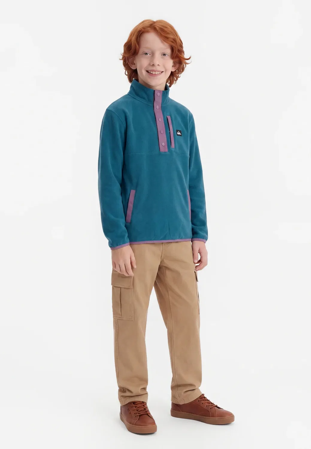 Унисекс, без указания места назначения - флисовый джемпер Quiksilver, Blue Coral