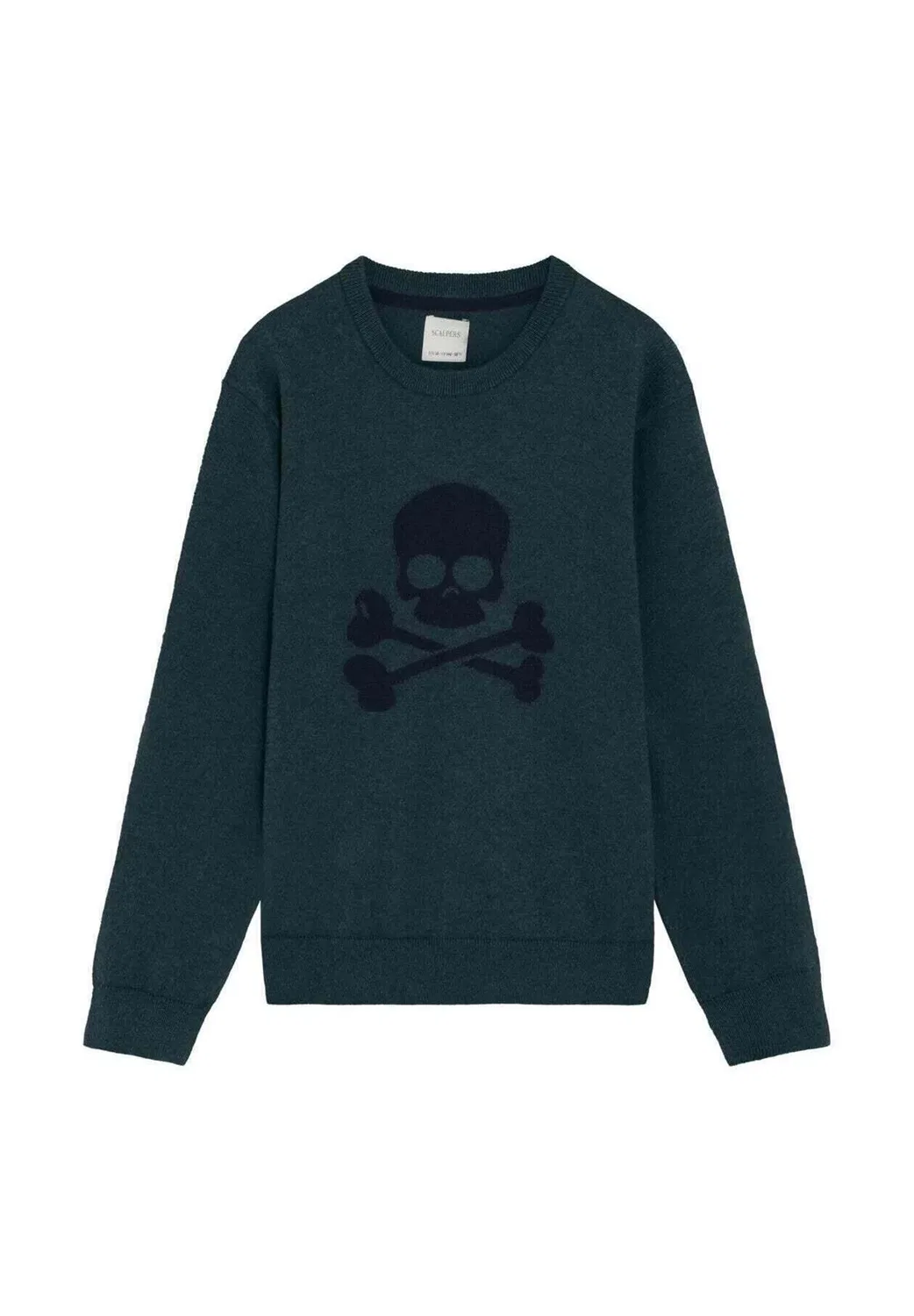Детский джемпер Scskull с интарсией из трикотажа Scalpers, Duck