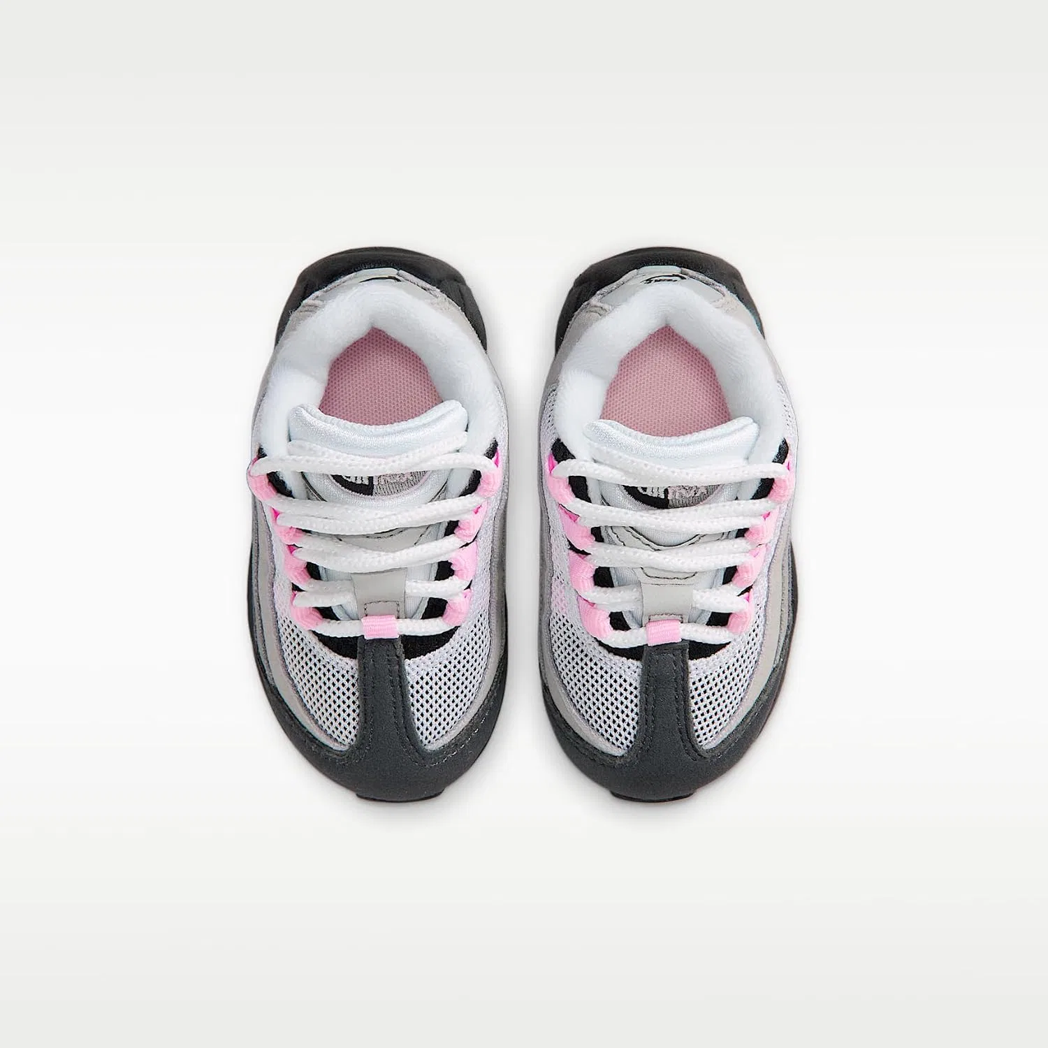 Детские кроссовки для мальчиков Little Max '95 Nike, Black/White/Medium Gray/Pink Foam — фото 4