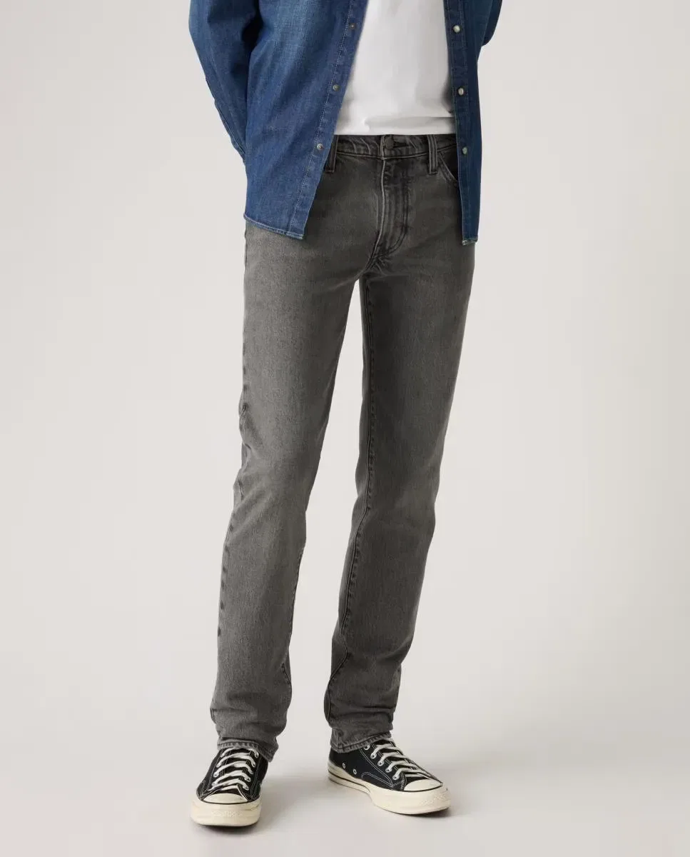 Мужские джинсы slim из смесовой ткани 511 Slim Levi's, Gris — фото 2
