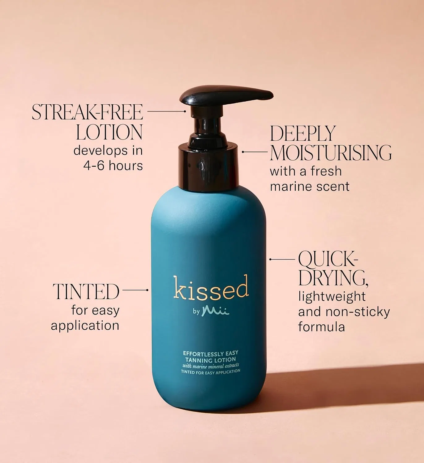 Лосьон для загара Effortlessly Easy Tanning Lotion Dark, Mii, 200 мл, Темный — фото 2