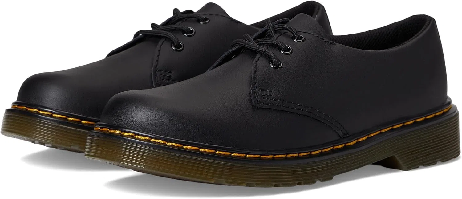 Детские оксфорды 1461 J Dr. Martens, Black Softy