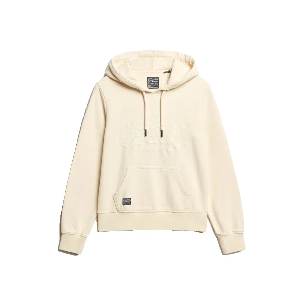 Худи Premium Script Entry Superdry, бежевый — фото 2
