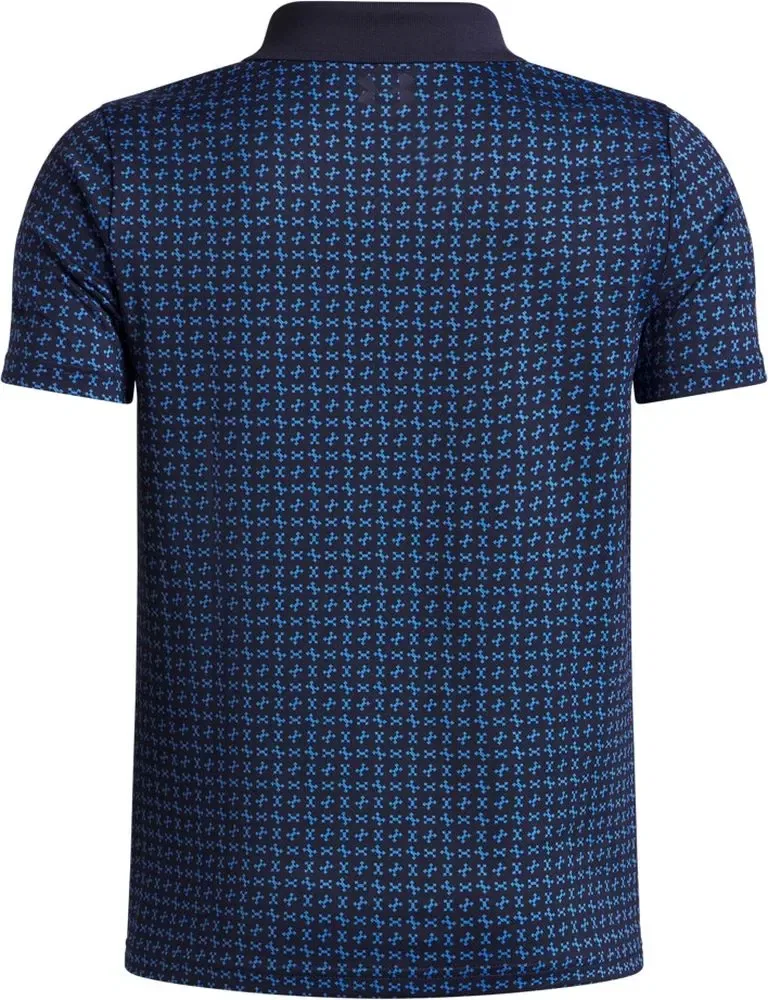 Поло с принтом Matchplay Printed Poloshirt Under Armour, синий — фото 2