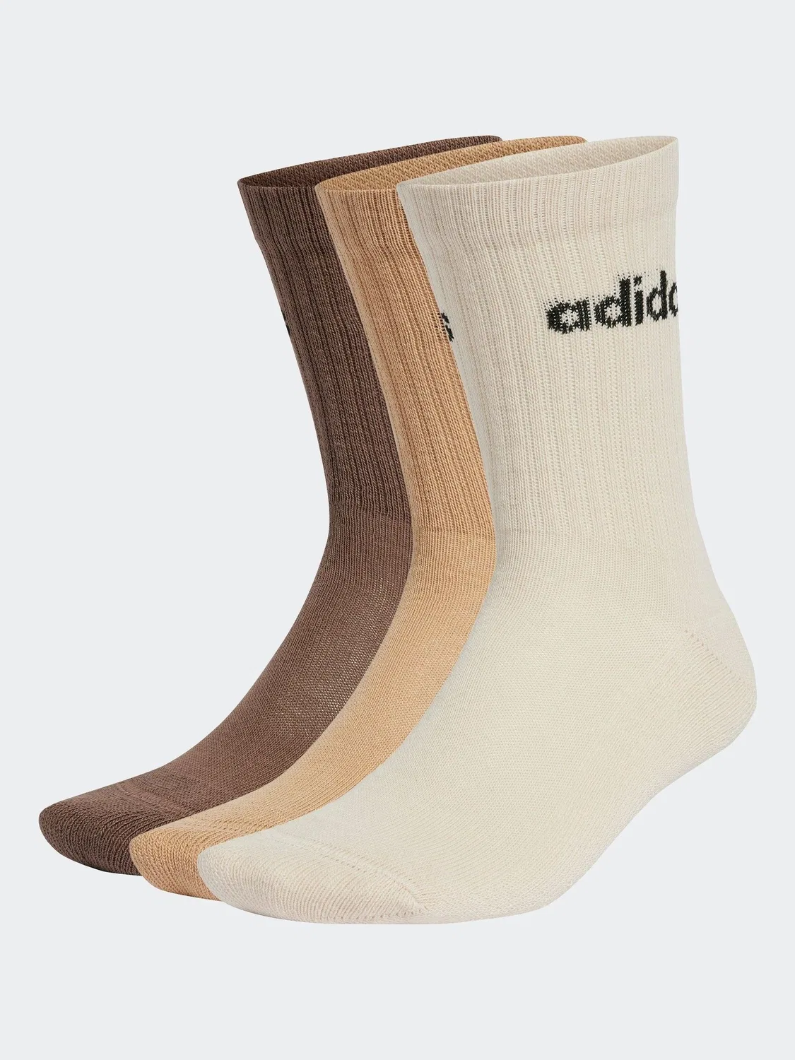 Носки средней длины с амортизацией, Neutral Linear adidas, нейтральный — фото 2