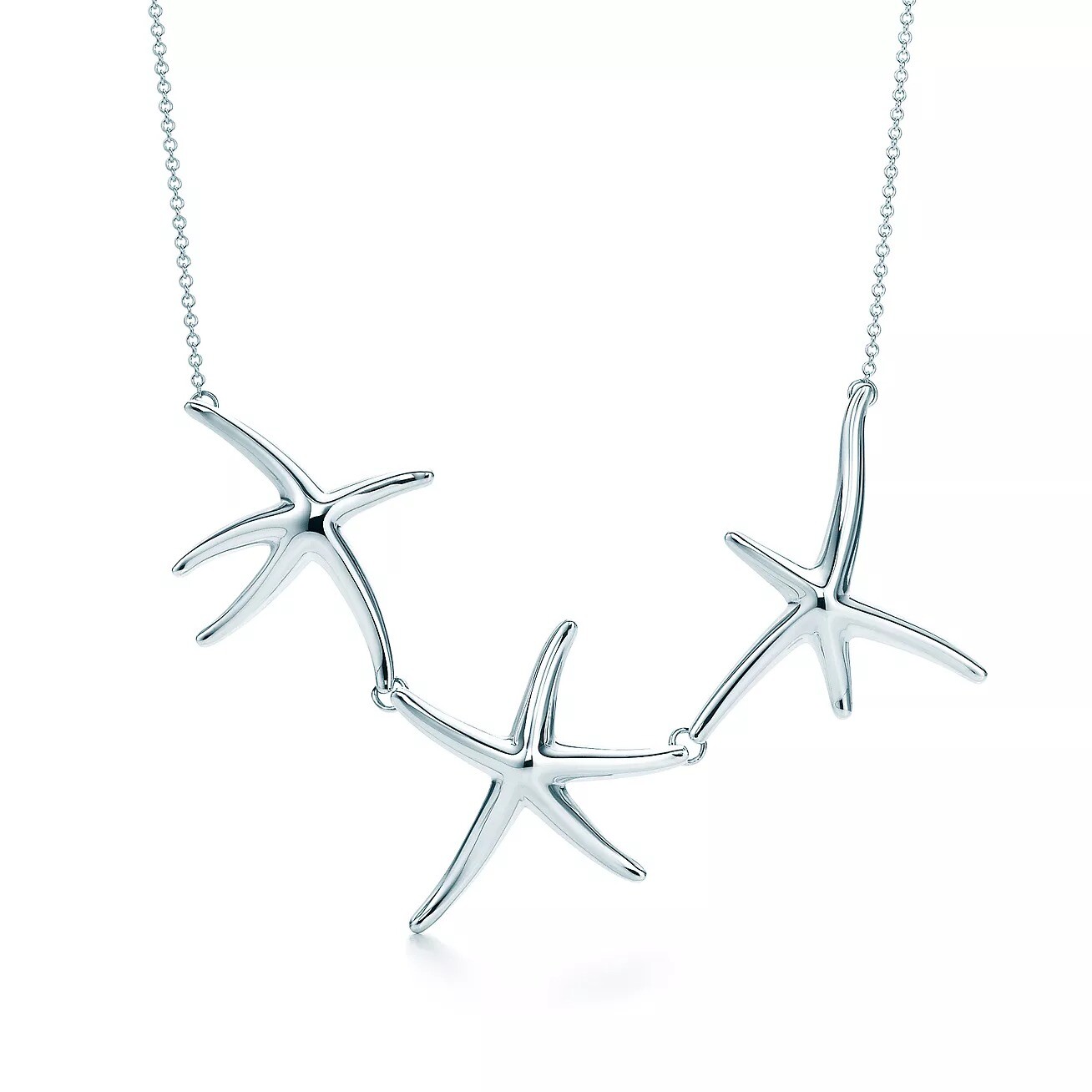 

Колье Tiffany & Co. x Elsa Peretti Starfish, серебро/шелк